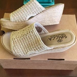 Sbicca Tortola Natural Wedge size 6